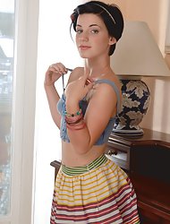 Girl who has just turned 18 undresses for you